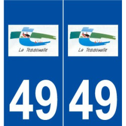 49 La Tessoualle logo autocollant plaque stickers ville