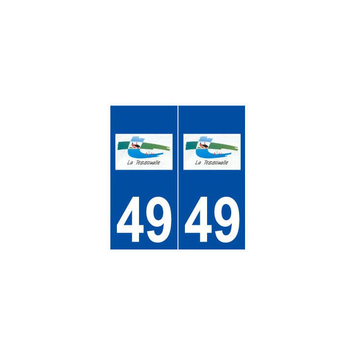 49 La Tessoualle logo autocollant plaque stickers ville