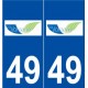 49 La Varenne logo autocollant plaque stickers ville