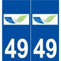49 La Varenne logo autocollant plaque stickers ville