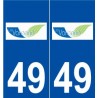 49 La Varenne logo autocollant plaque stickers ville
