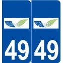 49 La Varenne logo autocollant plaque stickers ville