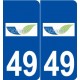 49 La Varenne logo autocollant plaque stickers ville
