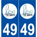 49 Le Fief-Sauvin logo autocollant plaque stickers ville