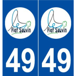 49 Le Fief-Sauvin logo autocollant plaque stickers ville