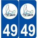 49 Le Fief-Sauvin logo autocollant plaque stickers ville
