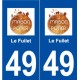 49 Le Fuilet logo autocollant plaque stickers ville