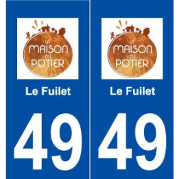 49 Le Fuilet logo autocollant plaque stickers ville