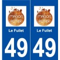 49 Le Fuilet logo autocollant plaque stickers ville