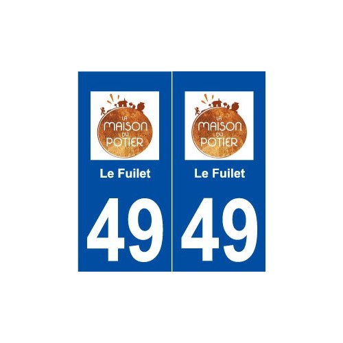 49 Le Fuilet logo autocollant plaque stickers ville