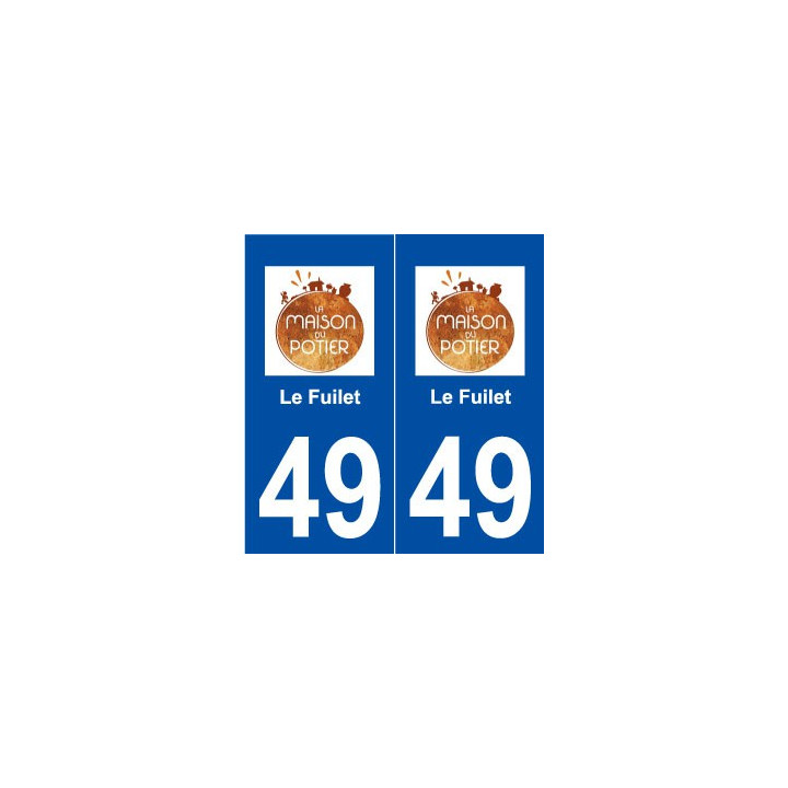 49 Le Fuilet logo autocollant plaque stickers ville