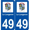 49 Le Longeron logo autocollant plaque stickers ville