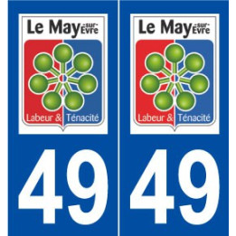 49 Le May-sur-Èvre logo autocollant plaque stickers ville