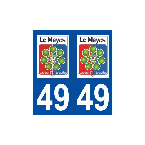 49 Le May-sur-Èvre logo autocollant plaque stickers ville