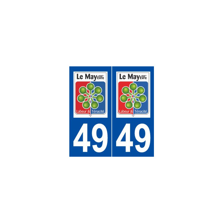 49 Le May-sur-Èvre logo autocollant plaque stickers ville