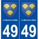 49 Le Mesnil-en-Vallée blason autocollant plaque stickers ville
