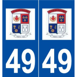 49 Le Pin-en-Mauges logo autocollant plaque stickers ville