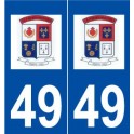 49 Le Pin-en-Mauges logo autocollant plaque stickers ville