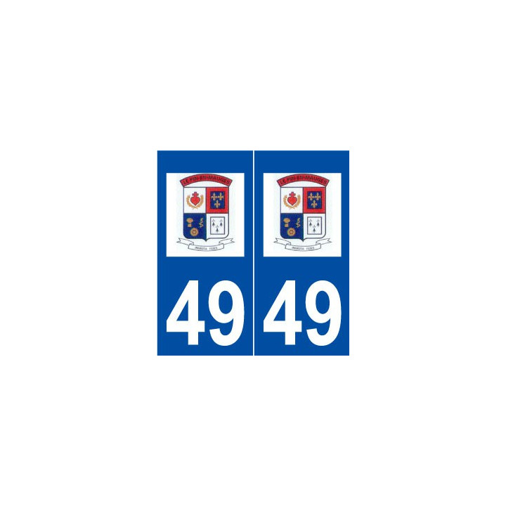 49 Le Pin-en-Mauges logo autocollant plaque stickers ville