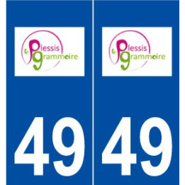 49 Le Plessis-Grammoire logo autocollant plaque stickers ville