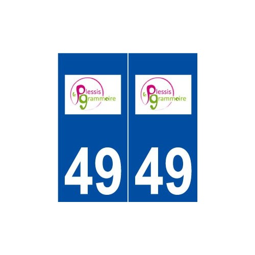 49 Le Plessis-Grammoire logo autocollant plaque stickers ville