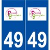 49 Le Plessis-Grammoire logo autocollant plaque stickers ville