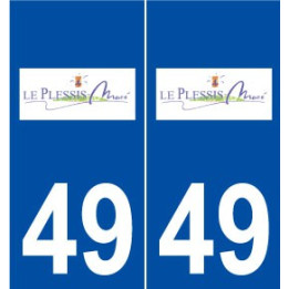 49 Le Plessis-Macé logo autocollant plaque stickers ville