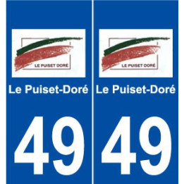 49 Le Puiset-Doré logo autocollant plaque stickers ville