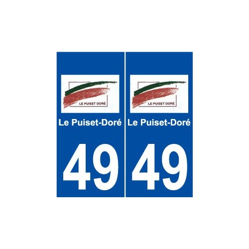49 Le Puiset-Doré logo autocollant plaque stickers ville