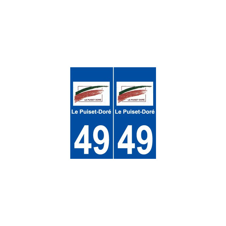 49 Le Puiset-Doré logo autocollant plaque stickers ville