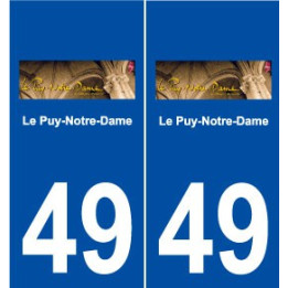 49 Le Puy-Notre-Dame logo autocollant plaque stickers ville