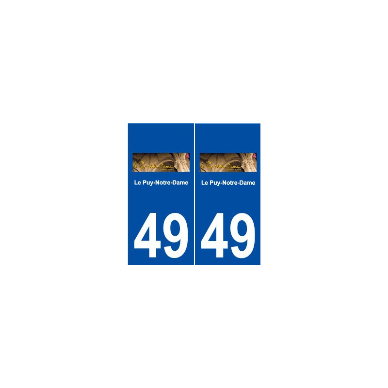 49 Le Puy-Notre-Dame logo autocollant plaque stickers ville