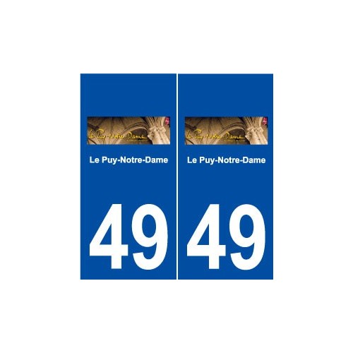 49 Le Puy-Notre-Dame logo autocollant plaque stickers ville