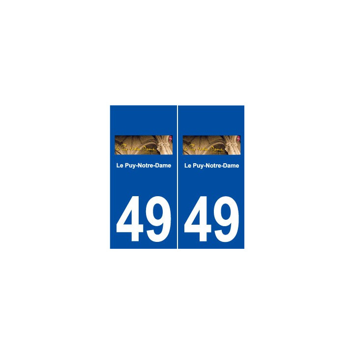 49 Le Puy-Notre-Dame logo autocollant plaque stickers ville