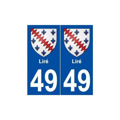 49 Liré blason autocollant plaque stickers ville