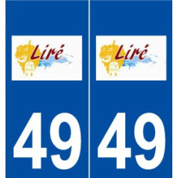 49 Liré logo autocollant plaque stickers ville