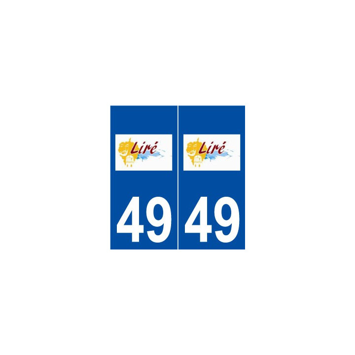 49 Liré logo autocollant plaque stickers ville
