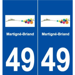 49 Martigné-Briand blason autocollant plaque stickers ville