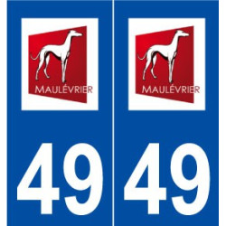 49 Maulévrier logo autocollant plaque stickers ville