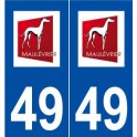49 Maulévrier logo autocollant plaque stickers ville