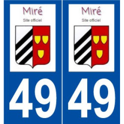 49 Miré logo autocollant plaque stickers ville