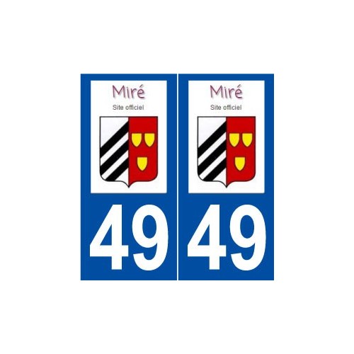 49 Miré logo autocollant plaque stickers ville
