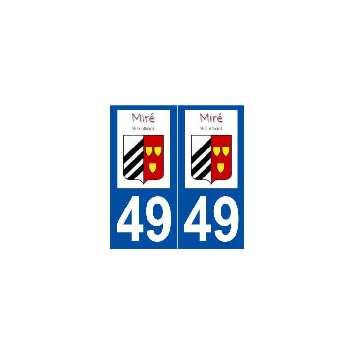 49 Miré logo autocollant plaque stickers ville