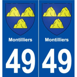 49 Montilliers blason autocollant plaque stickers ville