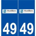 49 Montilliers logo autocollant plaque stickers ville