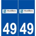 49 Montilliers logo autocollant plaque stickers ville