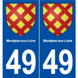 49 Montjean-sur-Loire blason autocollant plaque stickers ville