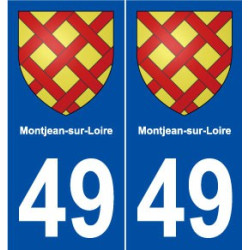 49 Montjean-sur-Loire blason autocollant plaque stickers ville