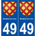 49 Montjean-sur-Loire blason autocollant plaque stickers ville