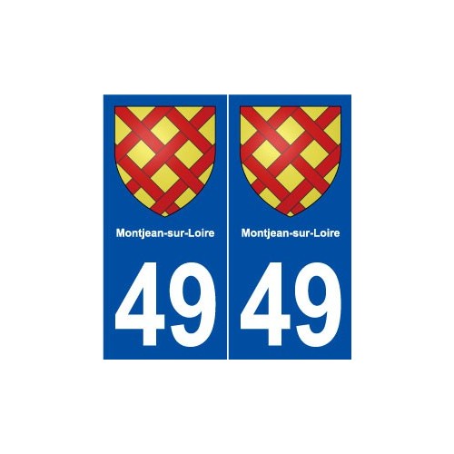 49 Montjean-sur-Loire blason autocollant plaque stickers ville